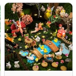 Colorful Resin Garden Miniature Set